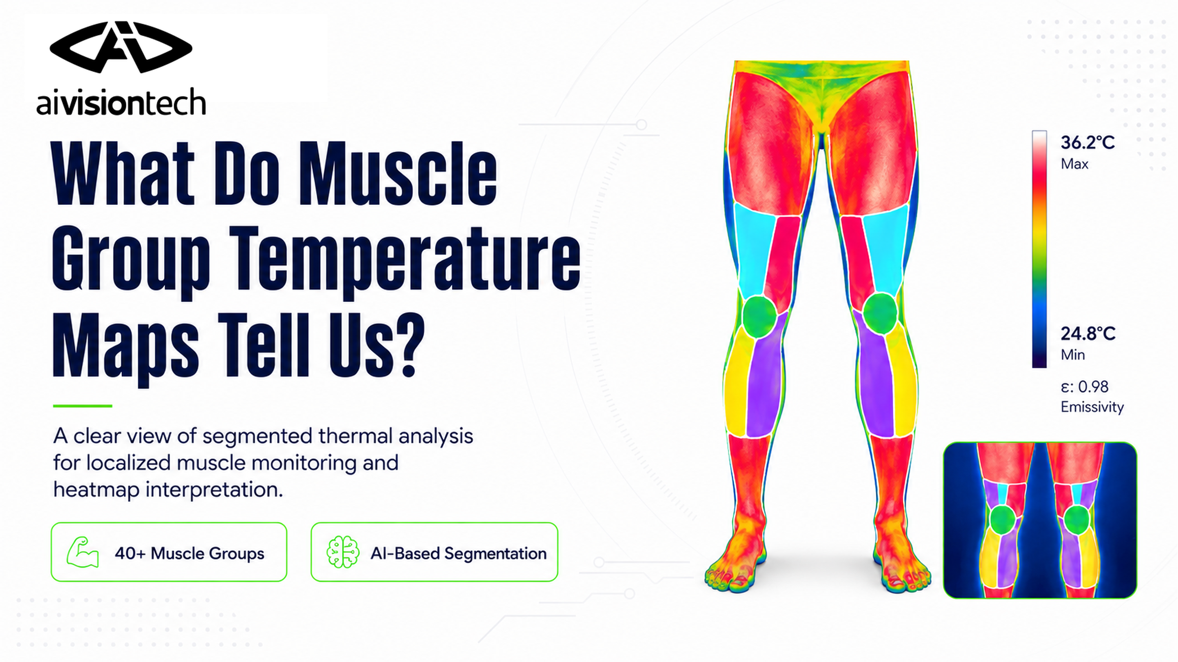 Analyse thermique par groupe musculaire et segmentation anatomique
